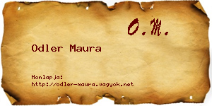 Odler Maura névjegykártya